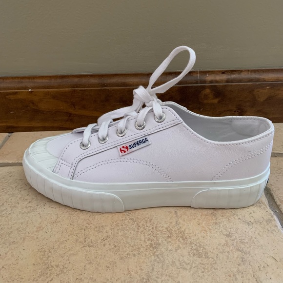 superga nappa white